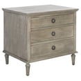 thumbnail image 5 of SAFAVIEH Couture Lisabet Contemporary Nightstand with 3 Drawers, Light Grey, 5 of 15