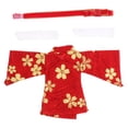 thumbnail image 2 of 1/12 muñeca femenina ropa kimono mini moda de moda hecha a mano resistente para Rojo, 2 of 9