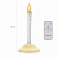thumbnail image 3 of Christmas LED Electronic Taper Candle Light with Base, Remote‑Controlled Flameless Candle with Dripping Wax Effect for Holiday, Wedding and Vintage‑Style Home Decor, 3 of 6