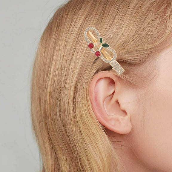 Pretyzoom 2 Pcs Alligator Hair Clips Assorted Color Alloy Hair Accessories Secure Bangs For Women