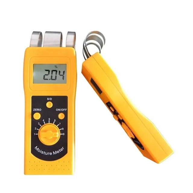 Portable Handheld Textile Material Moisture Meter/Wood Moisture Meter Rate Of Water Content Measuring 0-2% 0-90% ,Easy to Read