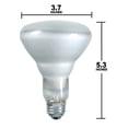 thumbnail image 2 of Philips 65w 130v BR30 Frosted E26 FL55 Reflector Incandescent Light Bulb, 2 of 2