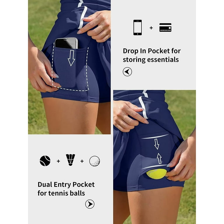 Womens tennis shorts with pockets for balls sale