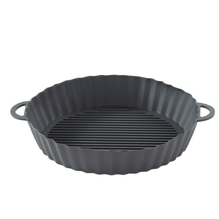 

Air fryer Silicone Pot with Handle Heat-resistant Liner Basket Pan Pad Reusable