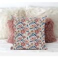 thumbnail image 4 of Roses Sprayed Stars Suede Zippered Pillow W Insert in Light Blue Red 16 x 16, 4 of 6