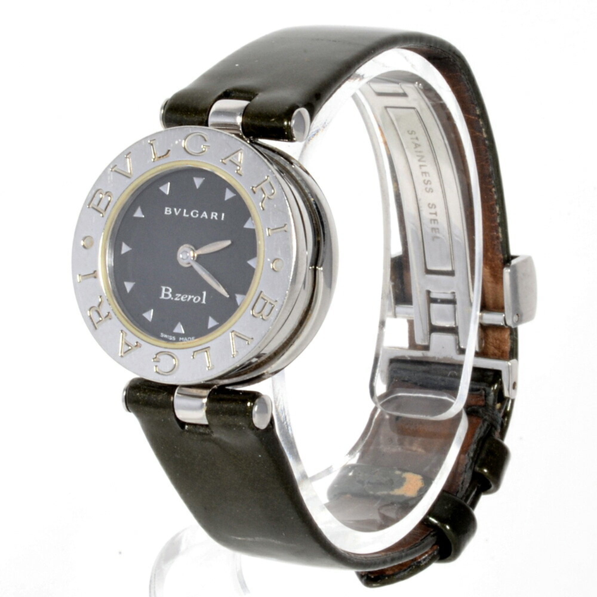 Pre-Owned BVLGARI BZ22S B.Zero1 Bangle Watch Quartz Black