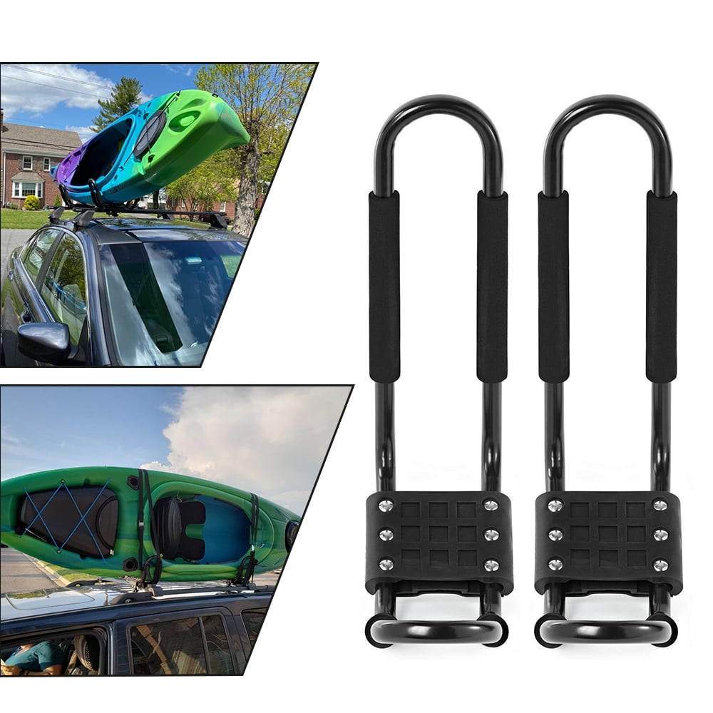 HECASA Kayak Roof Rack JBar Hooks Canoe SurfBoard & Kayaks Carrier