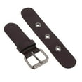thumbnail image 3 of 3 Sets PU Leather Snap Toggle Closure Sew Black Sew on Duffle Jacket Buckle Coffee, 3 of 9