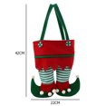 thumbnail image 5 of Bolsas de dulces de elfo de Navidad Bolsas de terciopelo de Papá Noel Decoración de fiesta de festival A Ndcxsfigh  Libre de BPA, 5 of 5