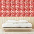 thumbnail image 3 of Ambesonne Floral Inspiration Peel & Stick Wallpaper for Home, Flowers Ambrosia, 13"x72", Ruby Dark Salmon Salmon, 3 of 5