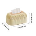 thumbnail image 3 of Btomtd Household Plastic Tissue Box Cover Desktop Paper Drawer Tissue Box Holder for Living Room Coffee Table Storage, Beige, 3 of 7