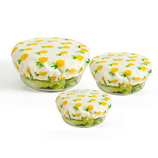 10 Pieces Bowl Covers Reusable in 5 Size Stretch Cloth Fabric Bowl Covers  Elastic Food Storage Covers Cotton Bread Bowl Covers Reusable Lids for  Food