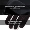 thumbnail image 2 of TFixol Guantes de invierno para hombre, guantes de piel de oveja resistentes al agua para uso diario, 2 of 8