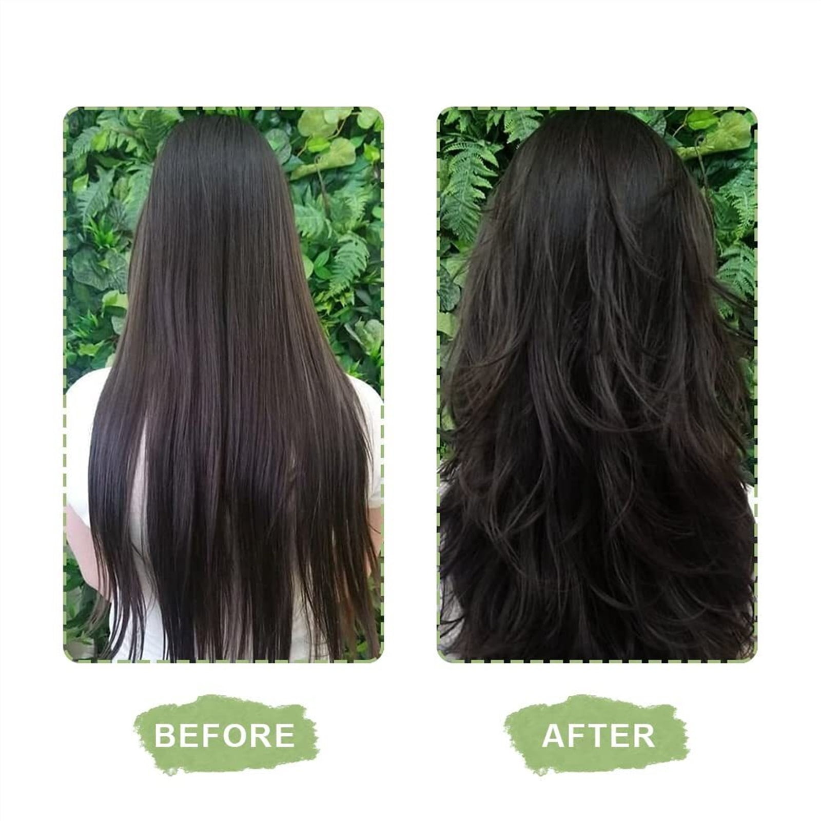 Clip In Human Hair Extensions, Real Remy Thick Straight Clip Ins Black Human Hair Extensions for Relaxed Hair 7 Pieces Per Set for Women, #1B 120 Gram