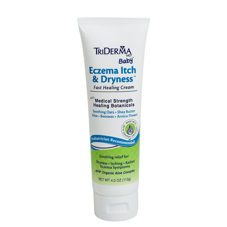 TriDerma Eczema Itch & Dryness Fast Healing Cream for Babies &
