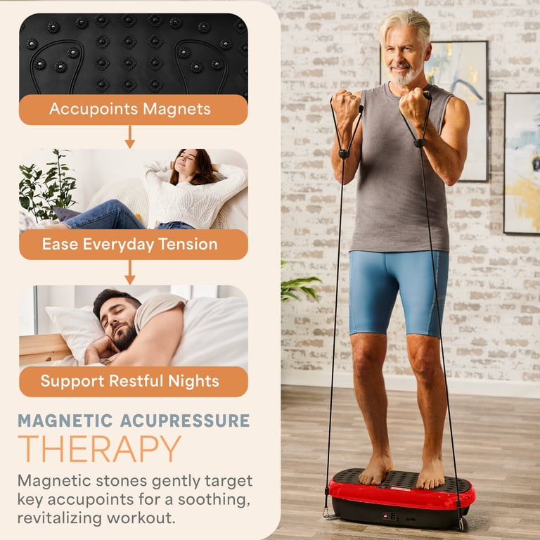 best vibration plate for back pain Jacgood Mini Vibration Plate Exercise Machine - Whole Body Workout Fitness  Platform main image 1