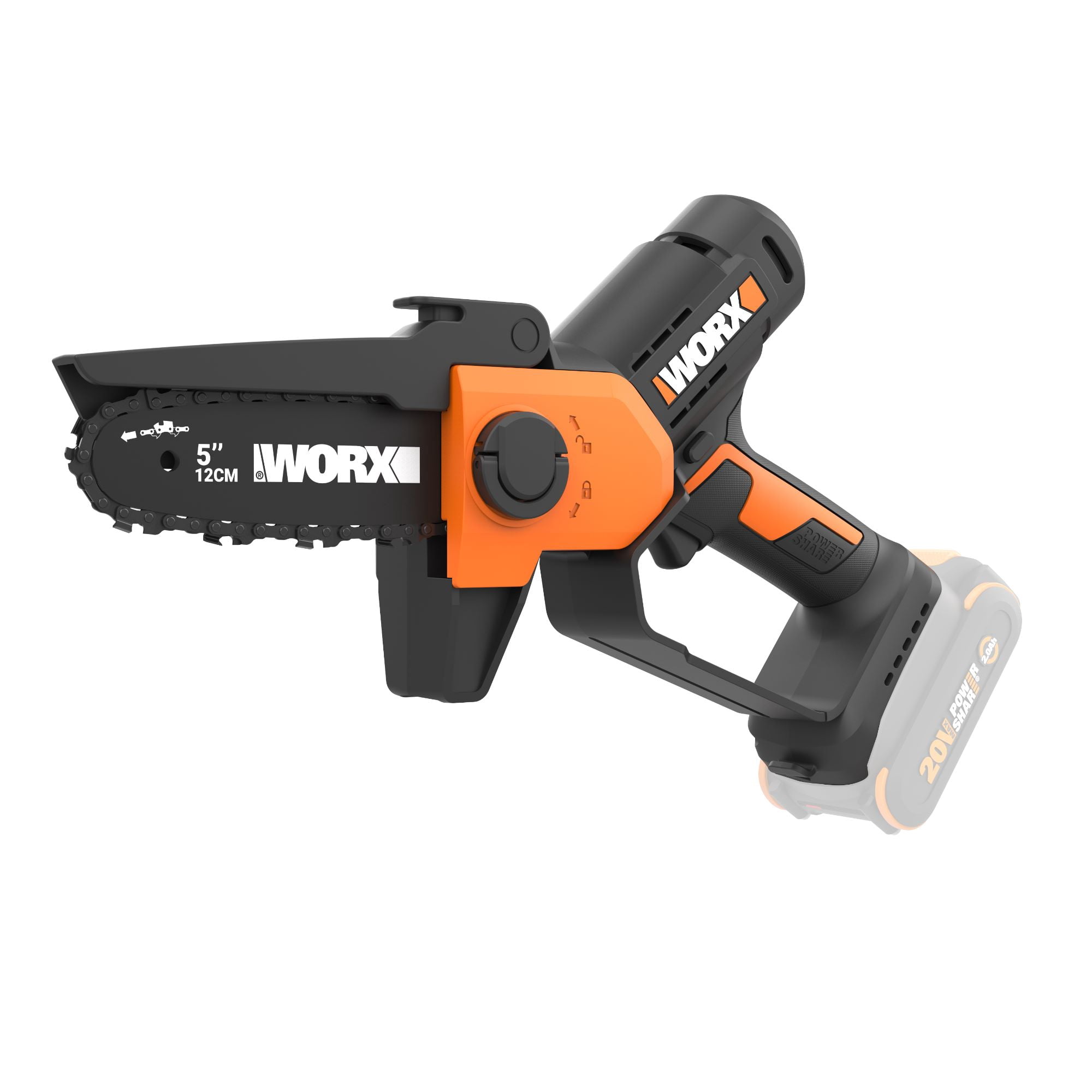 Worx WG326.9 20V PowerShare 5" Cordless Pruning Saw (Tool Only — Battery & Charger Not Included)