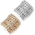 thumbnail image 4 of Heyjieyu 15 Feet Aluminum Flat Curb Chains Silver Plated Twisted Miami Cuban Link Chain Chunky Chain Handbag Chain with Spool for Necklace Jewelry Making 15x10mm, Chain-NK-S-15MM, 4 of 6