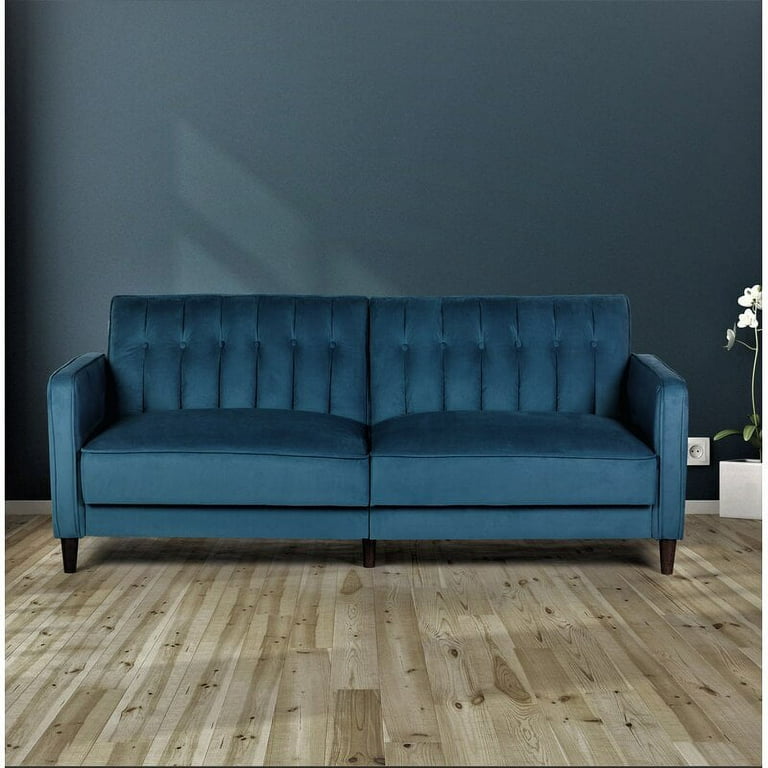 Cornell 81 Velvet Square Arm Sleeper Walmart