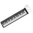 thumbnail image 4 of Piano electrónico enrollable plegable de silicona de 49 teclas, teclado portátil enrollable., 4 of 8