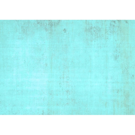 Ahgly Company Indoor Rectangle Solid Light Blue Modern Area Rugs, 2' x 3'