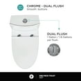 thumbnail image 6 of Fine Fixtures Dual-Flush Elongated One-Piece Toilet with High Efficiency Flush, 6 of 9