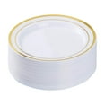 thumbnail image 2 of Disposable Tableware Set Of Beautiful Dinner Plates With Gold Trim Pattern, 30*7.5 Inch And 30*10.25 Inch Plates For Parties Gatherings, Ideal For Disposable Use And, 2 of 7