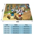 thumbnail image 3 of Cuphead Brother Mugman Flannel Blanket Ultra-Soft Micro Fleece Throw Blanket For Bed Sofa Couch Car Office Unisex Adult Fuzzy Bed Blanket Cozy Kids Throw Blanket 50"x40", 3 of 7