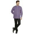 thumbnail image 2 of Bestman Mens Solid Shirt Mandarin Collar Long Sleeve Button-Up Formal Shirts Office Wear, 2 of 7
