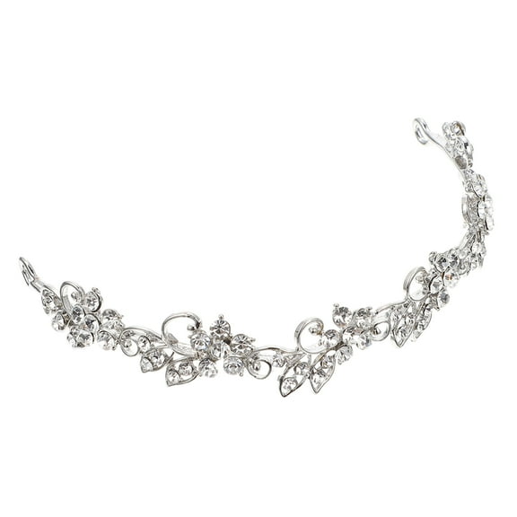 STRANDCHIC 1Pc Elegant Silver Wedding Crown Bridal Tiara Headdress Hair Accessory for Special Occasions