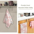 thumbnail image 7 of SKYSONIC 2 Pack Cotton Hand Towels 28.3 x 14.4 Inches Ultra Soft and Absorbent Towels for Face, Kitchen, Bath, Hotel, Gym, Pink Rabbit, 7 of 7