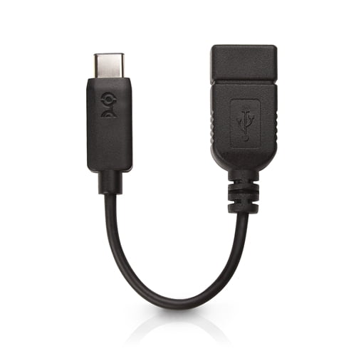 Logisk ler international Cable Matters USB 2.0 Type C (USB-C) to Type A (USB-A) Adapter 6 Inches in  Black - Walmart.com