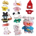 thumbnail image 2 of 30cm LaLafanfan Cafe Duck Plush Toys LaLafanfan Clothes Cartoon Stuffed Dolls Ducks Accessories Outfit Hair Band Kids Girls Gift, 2 of 5