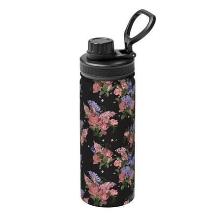 

Ocsxa Bouquet Print 18oz Stainless Steel Water Bottle Unisex Water Bottle Insulated Sports Water Cup Flask for Cold Water Drinks/Sports/Travel/Car/School