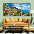 thumbnail image 3 of IDEA4WALL 3 Piece Framed Canvas Wall Art for Living Room, Bedroom Italy City Landscape Canvas Prints for Modern Home Decoration Ready to Hang, 3 of 4