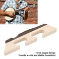 thumbnail image 4 of Puente Banjo de 6 Cuerdas, Puente de Arce de Ébano Premium de Madera Universal para Accessorios Banjolele, 4 of 7