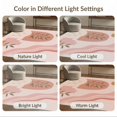 thumbnail image 4 of ODIKA 4'x6' Pink Soft Modern Abstract Design Washable Area Rug Minimalist Botanical Shapes with Retro Flair Non-Slip, Chair-Friendly, Flatwoven for Home Office, Under Desk, 4 of 4