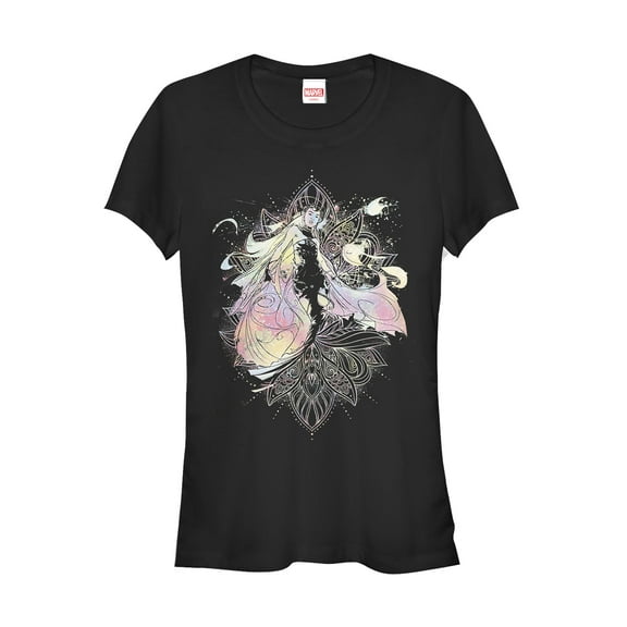 Junior's Marvel Runaways Rainbow Karolina Graphic Tee Black Small