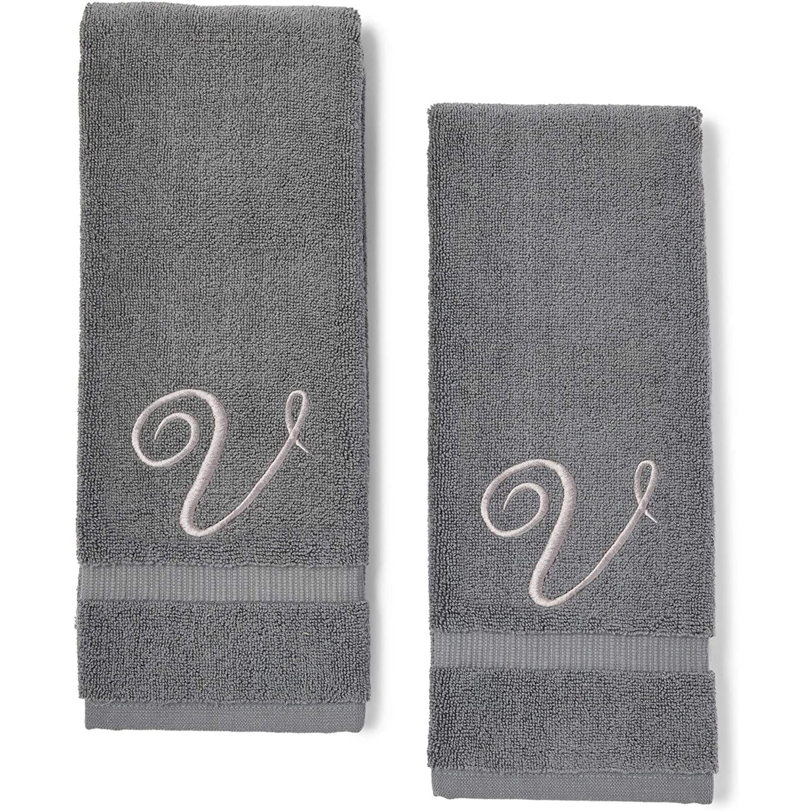 11 x 18 Inches Monogrammed Gifts Set of 4- Decorative Fingertip Towels 