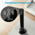 thumbnail image 5 of Keenstone Tower Fan for Bedroom, 38 Inch Bladeless Fan, 75° Oscillating Fan, Quiet Floor Fan with Remote, LED Display, 3 Speeds 3 Modes, 7.5H Timer, Standing Fans for Home Living Room Office - Black, 5 of 13