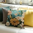 thumbnail image 3 of Autua Boho Vintage Floral Pillow Covers, Floral Flower Room Decor, Abstract Mid Century Modern Colorful Wildflower Botanical Decorative Throw Pillow Covers 18x18in, 3 of 5