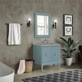 thumbnail image 2 of 31 in. Single Wooden Vanity  Aqua Blue with Gray Concrete Top Rectangle Sink, 2 of 6