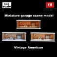 thumbnail image 3 of 1/43 Diorama Car Garage Model, 3 Modes LED Lighting Parking Lot Scene Model, Brightness Adjustable Model Car Display Case, Diecast Car Model Display Cabinet, Building Model Toy, 3 of 30