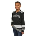 thumbnail image 2 of Dogg Supply by Snoop Dogg Boys' Long Sleeve V-Neck Mesh Hockey Jersey, Sizes 4-18, 2 of 5