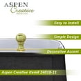 thumbnail image 5 of Aspen Creative 62101, One-Light Metal Bathroom Vanity Wall Light Fixture, 5 1/2" Wide, Transitional Design in Satin Nickel with Clear Glass Shade, 5 of 6