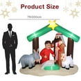 thumbnail image 6 of Winado 6FT Inflatable Nativity Garden Jesus Family Decoration Inflatable Pre-Lit Baby Jesus Decor, 6 of 9