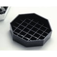 thumbnail image 2 of Cal-Mil Octagonal Black Plastic Drip Tray - 4" L x 4" W, 2 of 5