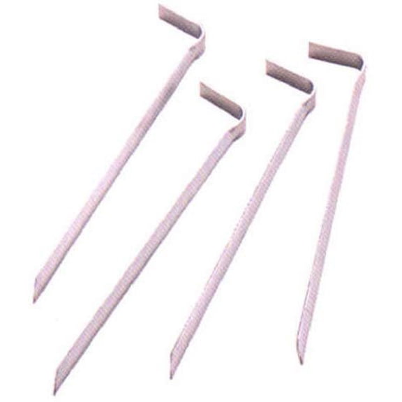 Suncast 8-Inch Metal Garden Stakes, Silver Pack of 4