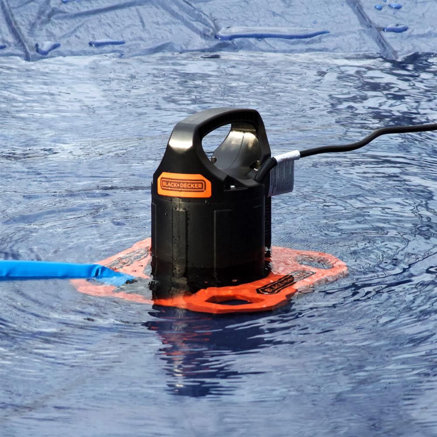 Black+decker 350 GPH Fully Submersible Manual Winter Swimming Pool Cover Pump