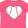 thumbnail image 4 of Inktastic Heart Shaped Baseball Boys or Girls Toddler T-Shirt, 4 of 5